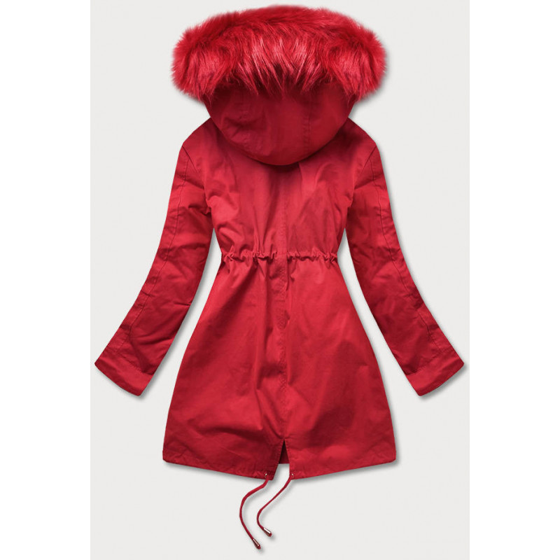 HOODED PARKA WITH LINER RED (7600) striukė