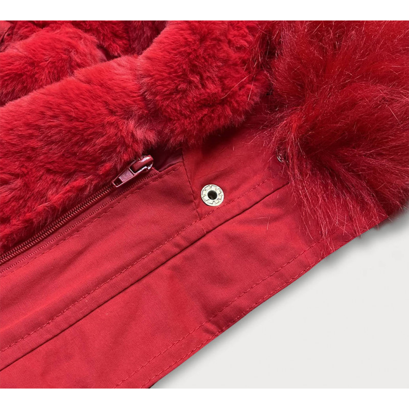 HOODED PARKA WITH LINER RED (7600) striukė