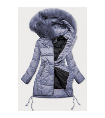 QUILTED HOODED JACKET LILAC (7690) striukė