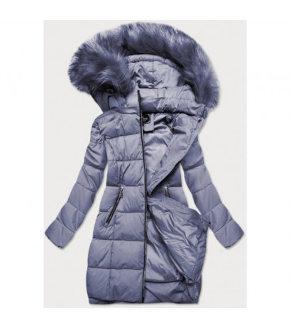 QUILTED HOODED JACKET LILAC (7702) striukė