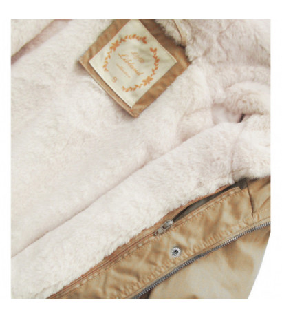 HOODED PARKA WITH LINER BEIGE (7626BIG) striukė