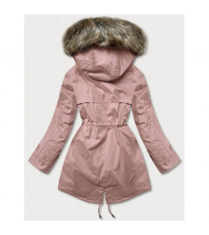 HOODED PARKA WITH LINER VINTAGE PINK (7619BIG) striukė