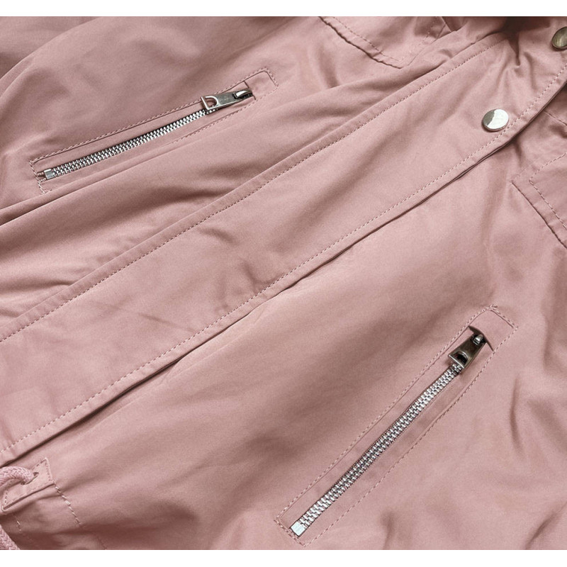 HOODED PARKA WITH LINER VINTAGE PINK (7619BIG) striukė