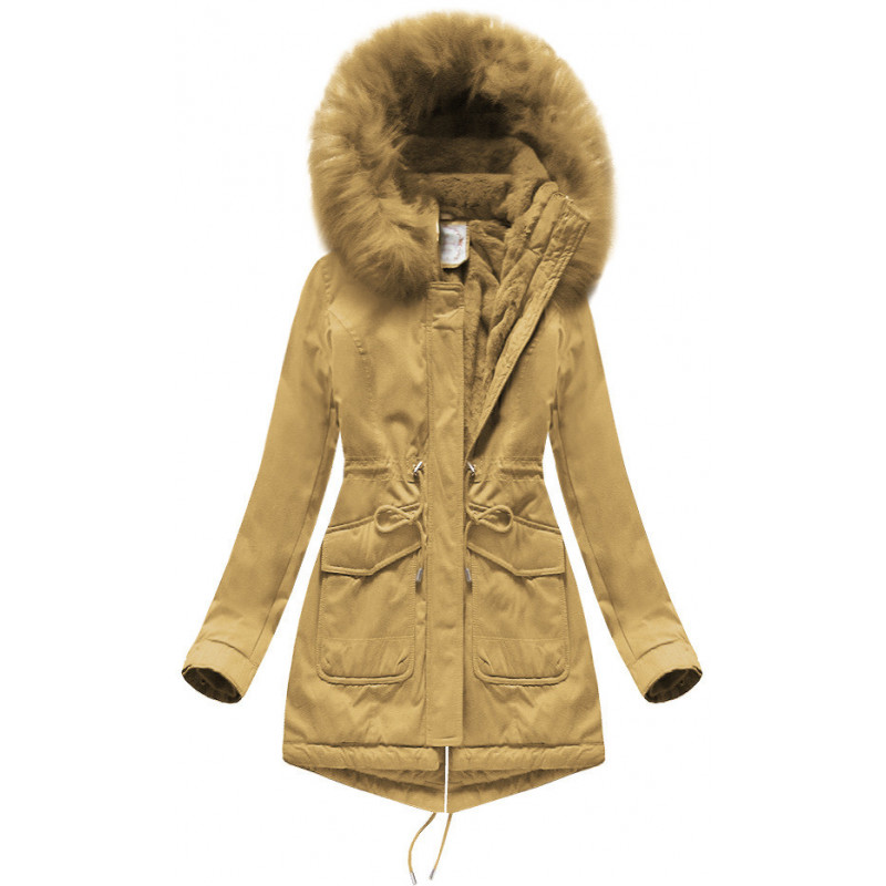 HOODED PARKA MUSTARD (7617) striukė