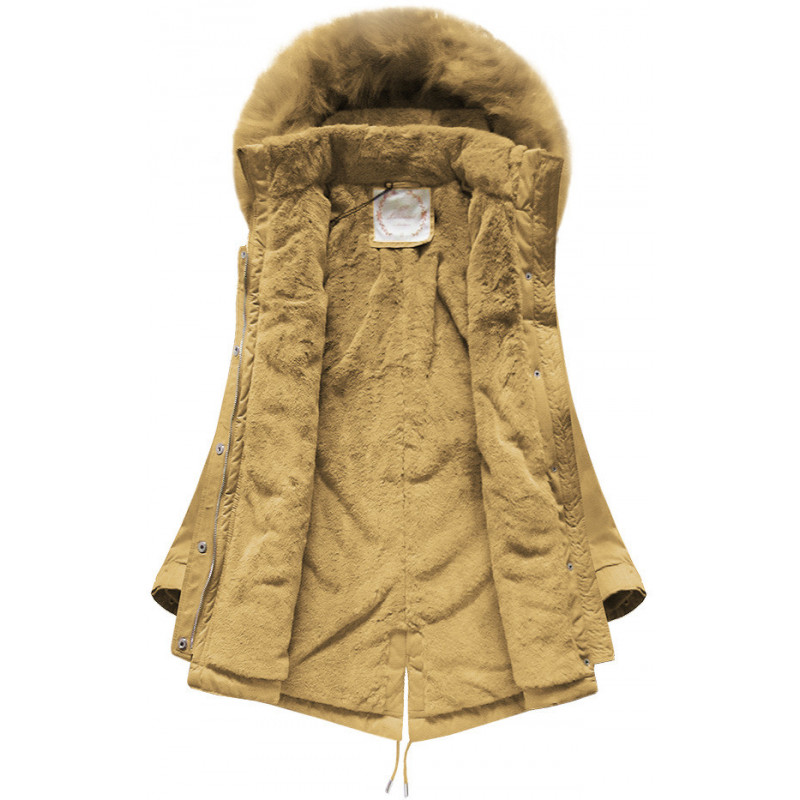 HOODED PARKA MUSTARD (7617) striukė