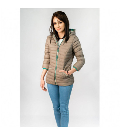 WARM HOODED JACKET COCOA (CX583W) striukė