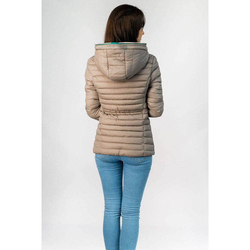 WARM HOODED JACKET COCOA (CX583W) striukė