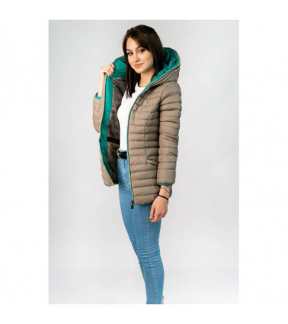 WARM HOODED JACKET COCOA (CX583W) striukė