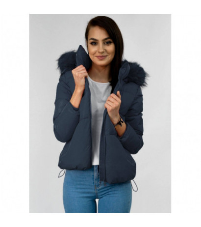 SHORT QUILTED NAVY JACKET (7694) striukė