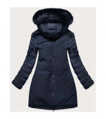 COMBINED MATERIAL JACKET NAVY BLUE (7708) striukė