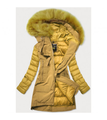 COMBINED MATERIAL JACKET YELLOW (7708) striukė