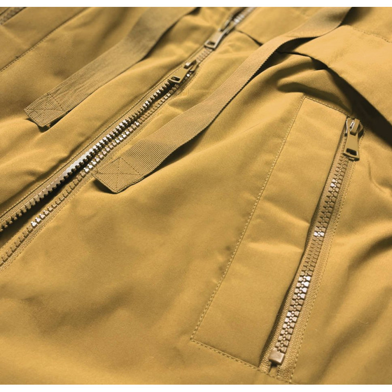 COMBINED MATERIAL JACKET YELLOW (7708) striukė