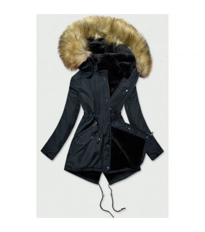 NAVY PARKA JACKET (B2628) striukė