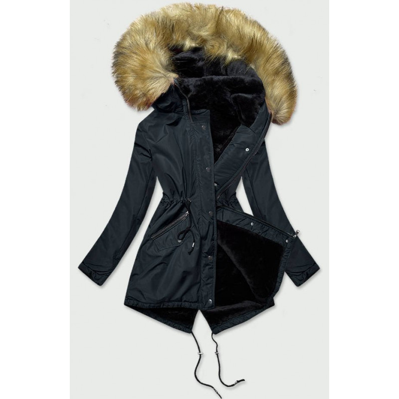 NAVY PARKA JACKET (B2628) striukė