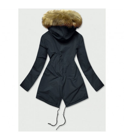 NAVY PARKA JACKET (B2628) striukė