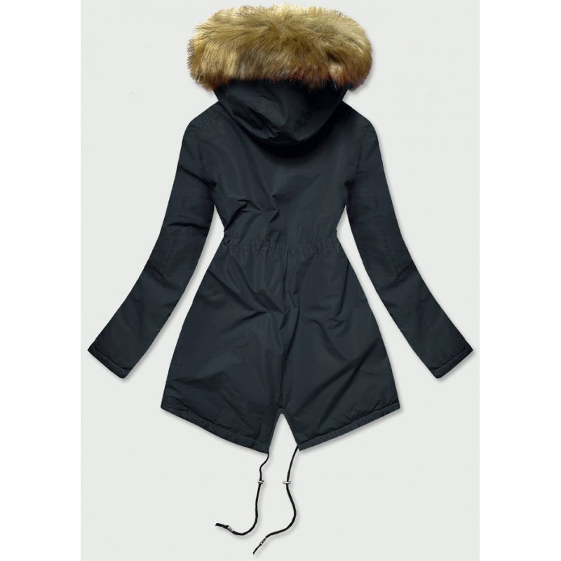 NAVY PARKA JACKET (B2628) striukė