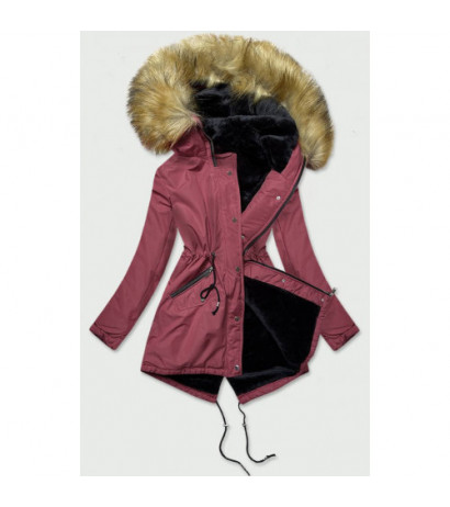 PINK PARKA JACKET (B2628) striukė