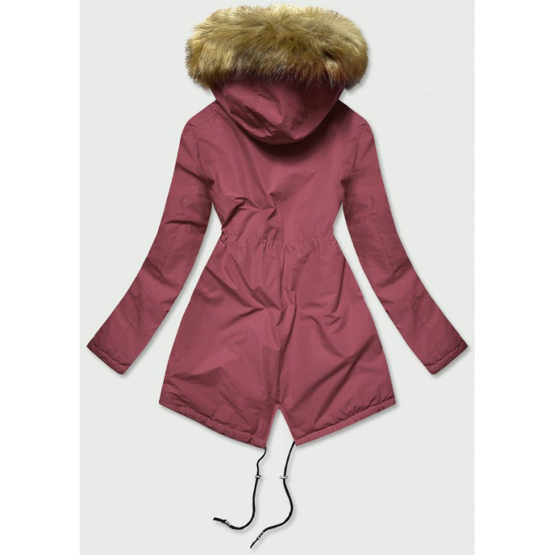 PINK PARKA JACKET (B2628) striukė