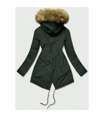 GREEN PARKA JACKET (B2628) striukė