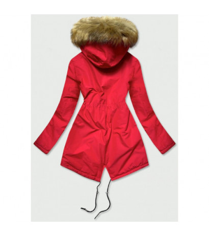 RED PARKA JACKET (B2628) striukė