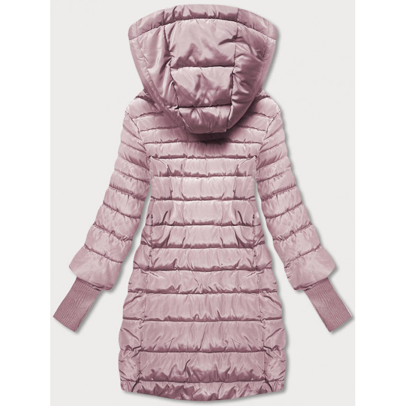 LONG JACKET WITH HOOD BLACK (PM7231) striukė