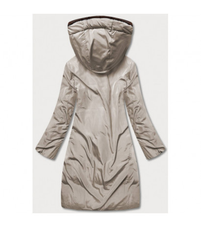 LONG JACKET WITH HOOD BLACK (PM7231) striukė