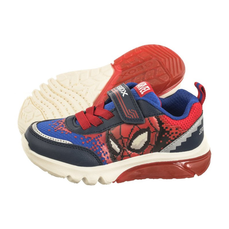 Geox J Ciberdron F - Mesh+Print. Marvel Spiderman Lights Navy/Red J45LBF 014CE C0735 (GE151-a) spordijalatsid