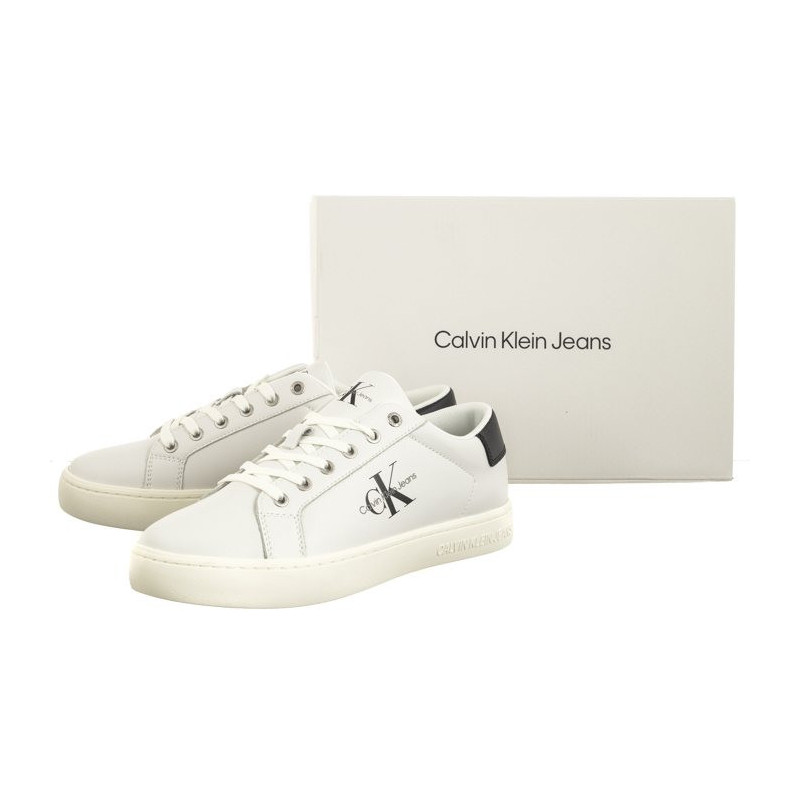 Calvin Klein Classic Cupsole Laceup Low Lth Bright White YM0YM00491 YAF (CK363-b) spordijalatsid