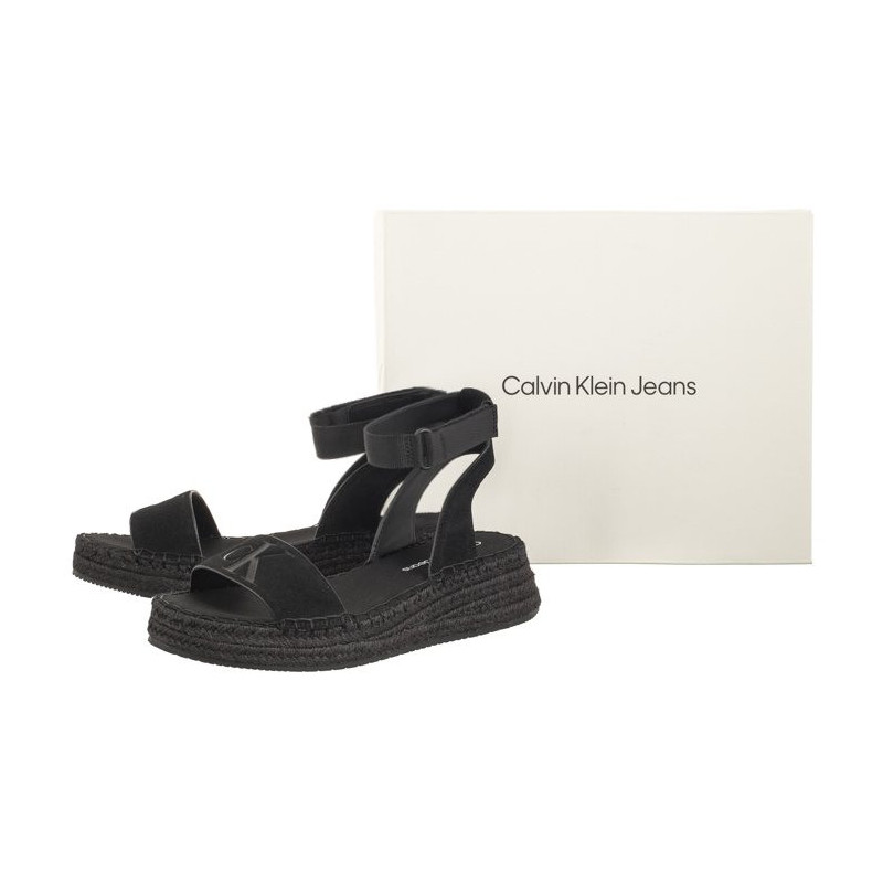 Calvin Klein Sporty Wedge Rope Su Con Black YW0YW00977 BDS (CK456-a) kingad