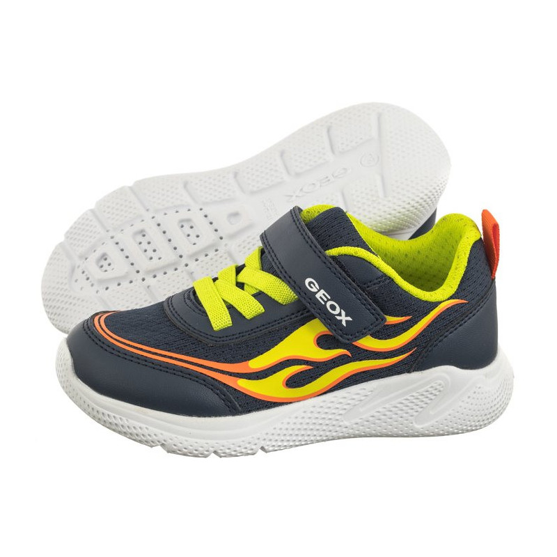 Geox J Sprintye B.B - Mesh+Geobuck Navy/Lime J45GBB 01454 C0749 (GE145-a) spordijalatsid