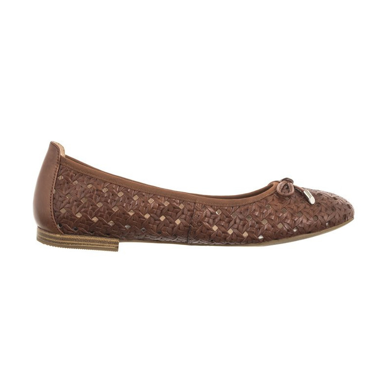 Caprice Brązowe 9-22109-42 303 Cognac Nappa (CP399-a) baleriinid