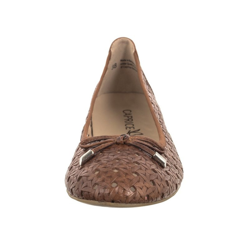 Caprice Brązowe 9-22109-42 303 Cognac Nappa (CP399-a) baleriinid