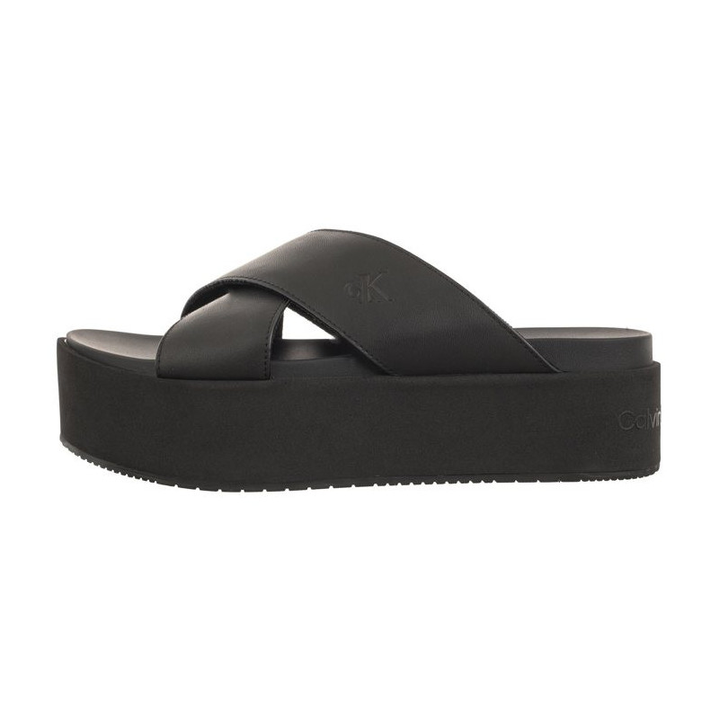 Calvin Klein Flatform Cross MG UC Triple Black YW0YW01349 0GT (CK466-a) kingad