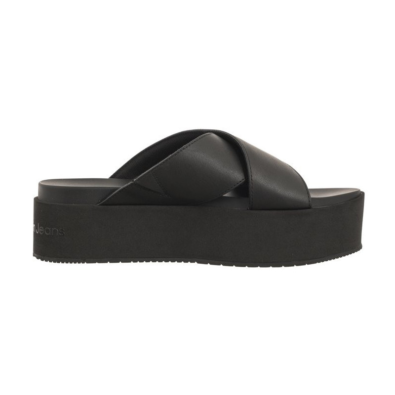 Calvin Klein Flatform Cross MG UC Triple Black YW0YW01349 0GT (CK466-a) kingad