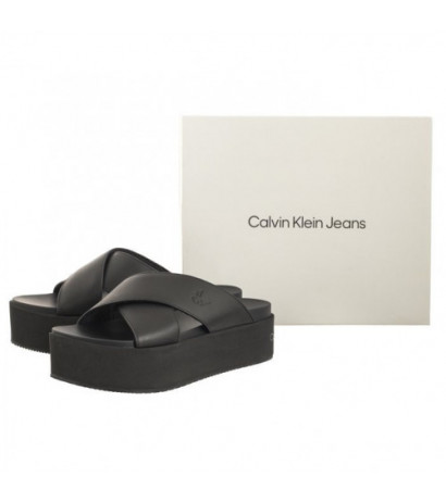 Calvin Klein Flatform Cross MG UC Triple Black YW0YW01349 0GT (CK466-a) kingad