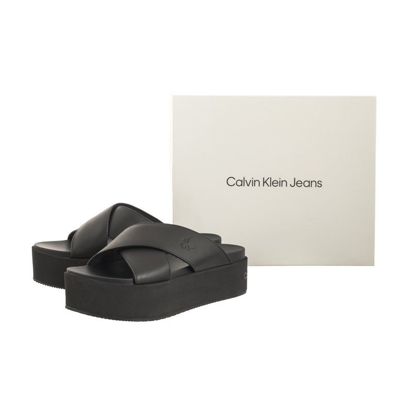 Calvin Klein Flatform Cross MG UC Triple Black YW0YW01349 0GT (CK466-a) kingad