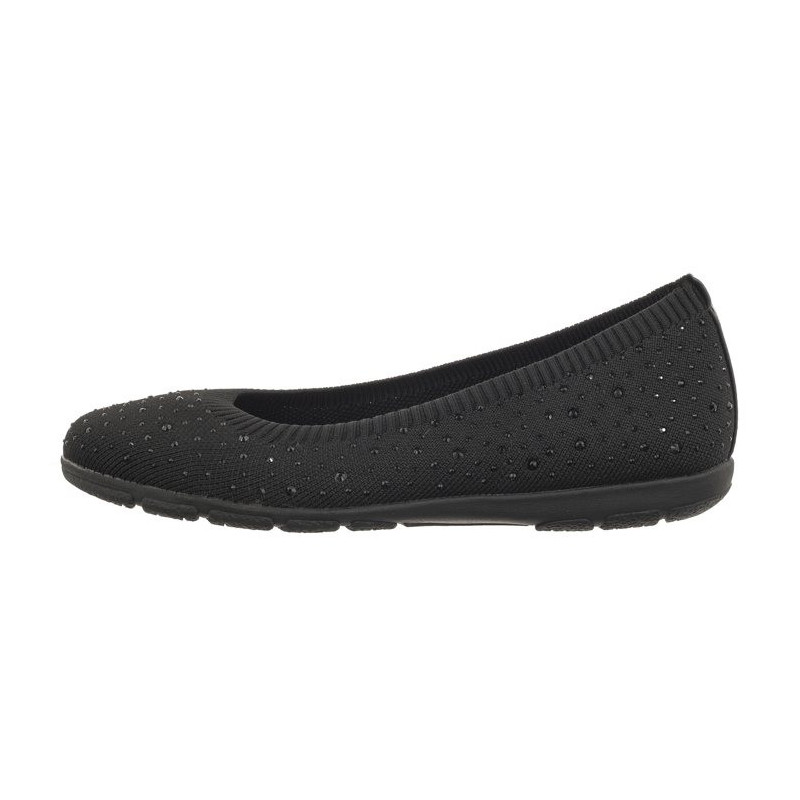 Caprice Czarne 9-22107-42 035 Black Knit  (CP397-a) baleriinid