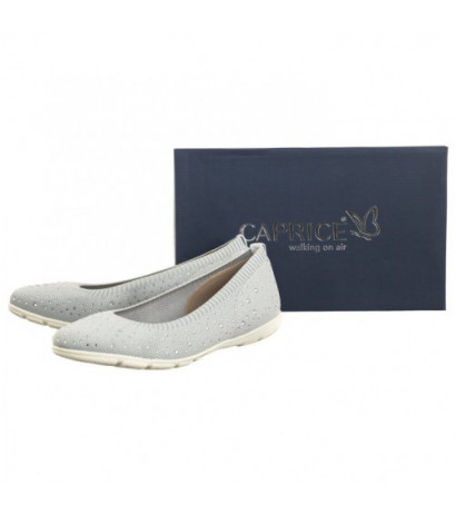 Caprice Szare 9-22107-42 270 LT. Grey Knit  (CP397-b) baleriinid