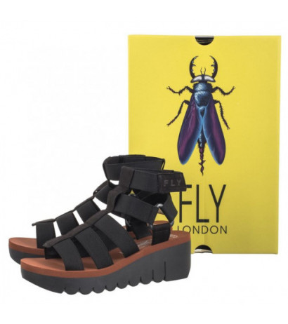 FLY London Yufi Cupi/Elas Blk/Blk/Brick P145032003 (FL401-a) kingad