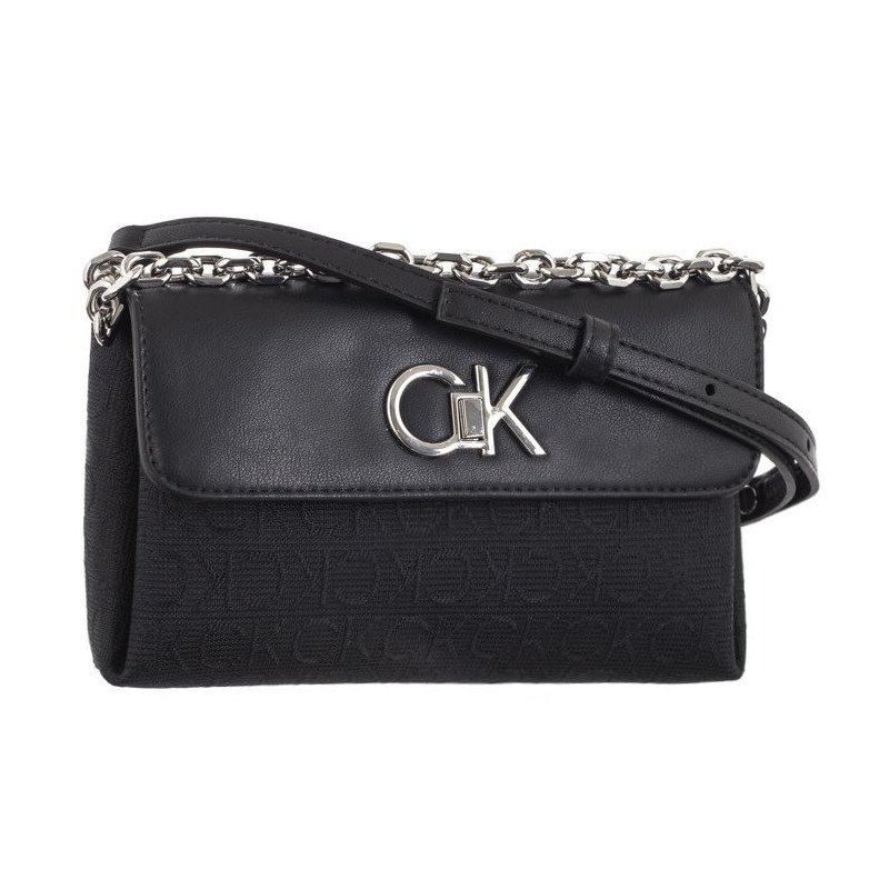 Calvin Klein Re-Lock Mini Crossbody Bag_JCQ Black Jacquard Mono K60K611989 0GK (CK478-b) käekott