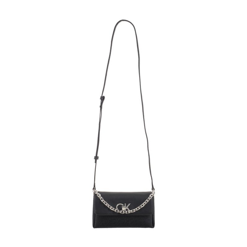 Calvin Klein Re-Lock Mini Crossbody Bag_JCQ Black Jacquard Mono K60K611989 0GK (CK478-b) käekott