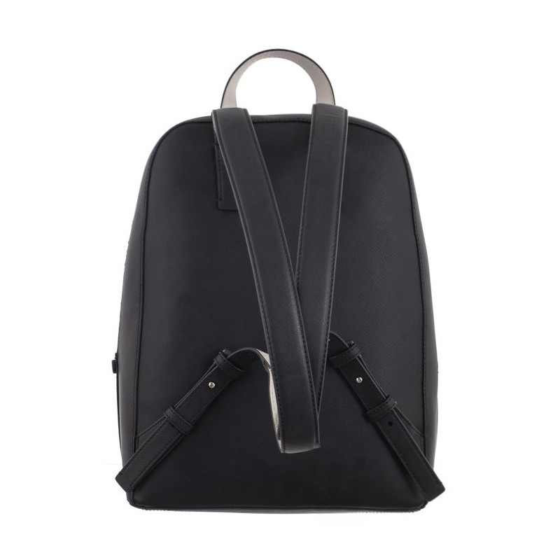 Calvin Klein Business Backpack Saffiano Black/Sand Pebble K60K611676 BEH (CK485-a) seljakott