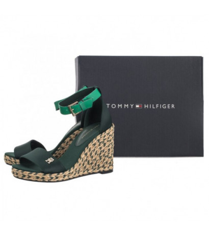 Tommy Hilfiger Colorful High Wedge Satin Sandal Hunter FW0FW07914 MBP (TH1057-a) kingad