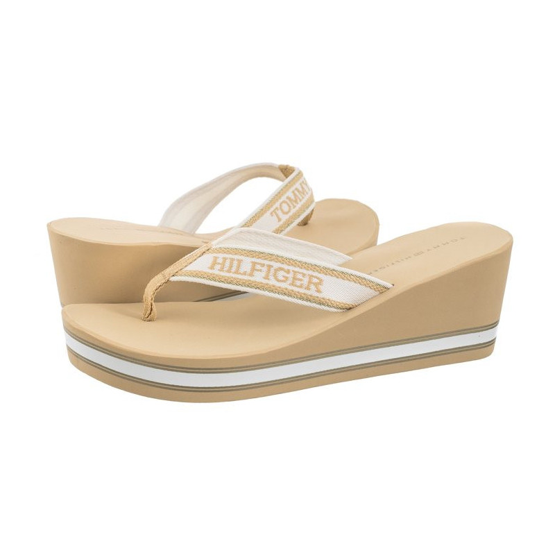 Tommy Hilfiger Hilfiger Wedge Beach Sandal Hervest Wheat FW0FW07903 ACR (TH1059-b) kingad