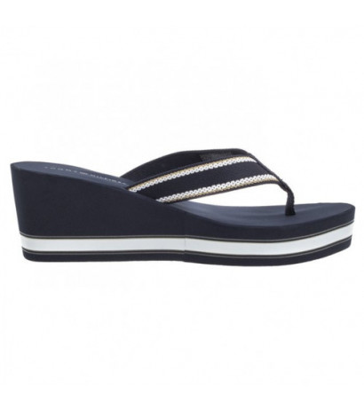 Tommy Hilfiger Hilfiger Wedge Beach Sandal Space Blue FW0FW07903 DW6 (TH1059-a) kingad