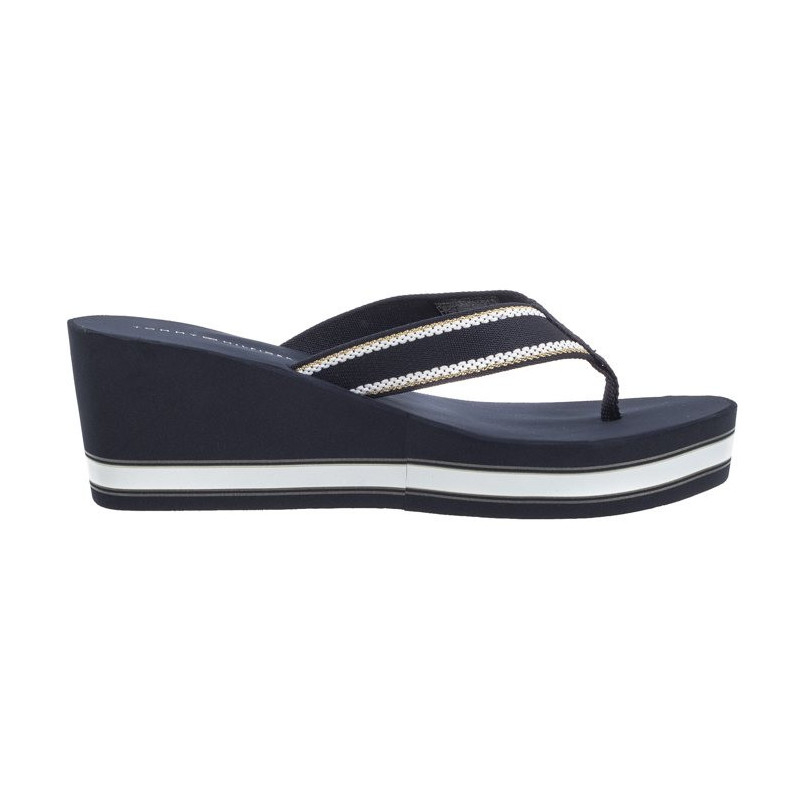 Tommy Hilfiger Hilfiger Wedge Beach Sandal Space Blue FW0FW07903 DW6 (TH1059-a) kingad