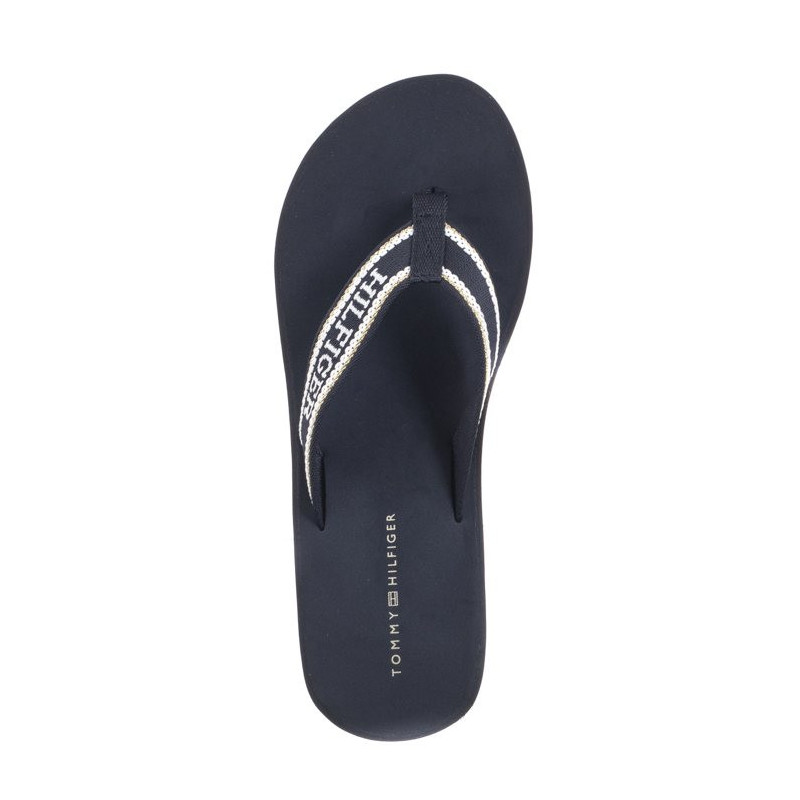 Tommy Hilfiger Hilfiger Wedge Beach Sandal Space Blue FW0FW07903 DW6 (TH1059-a) kingad