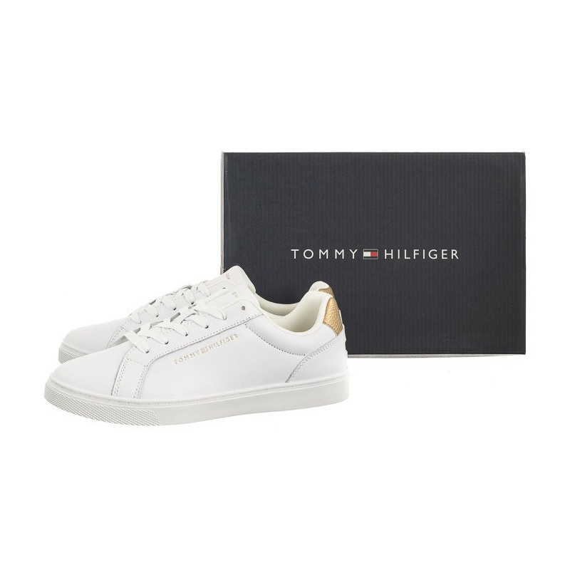 Tommy Hilfiger Essential Cupsole Sneaker White/Gold FW0FW07908 0K6 (TH1056-a) spordijalatsid