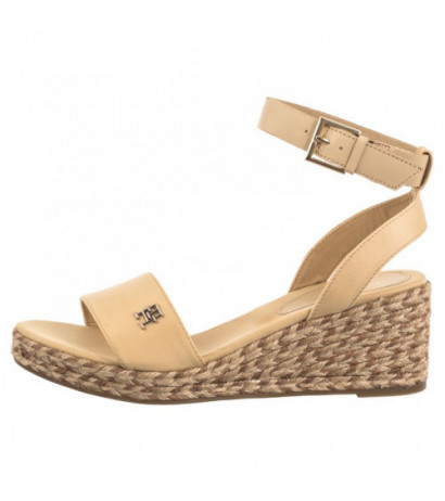 Tommy Hilfiger Colorful Wedge Satin Sandal Hervest Wheat FW0FW07913 ACR (TH1058-a) kingad