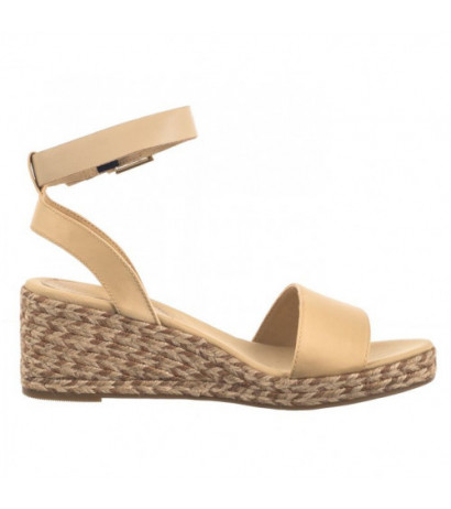 Tommy Hilfiger Colorful Wedge Satin Sandal Hervest Wheat FW0FW07913 ACR (TH1058-a) kingad